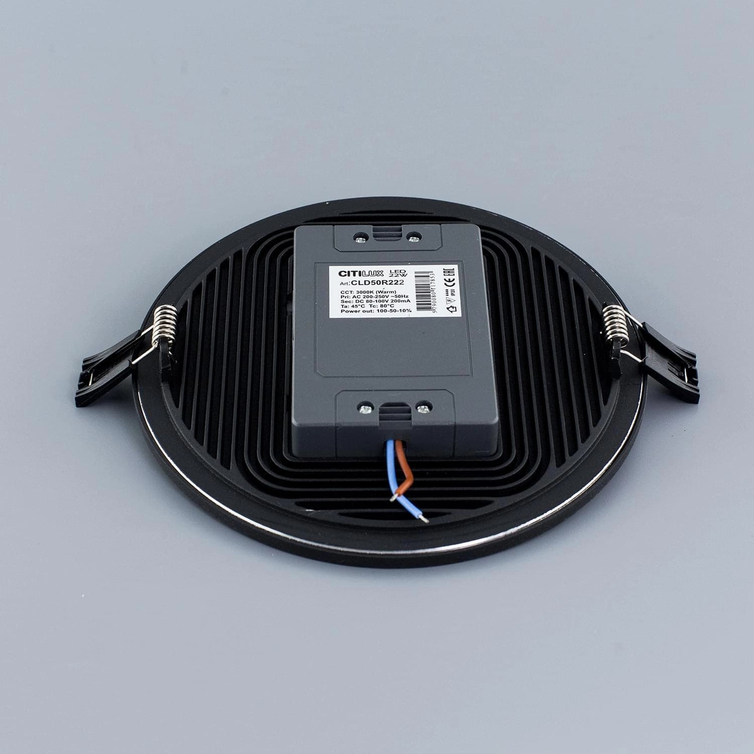 Citilux CLD50R222 Омега Черный Светильник Встр 22W*3000K — миниатюра 3
