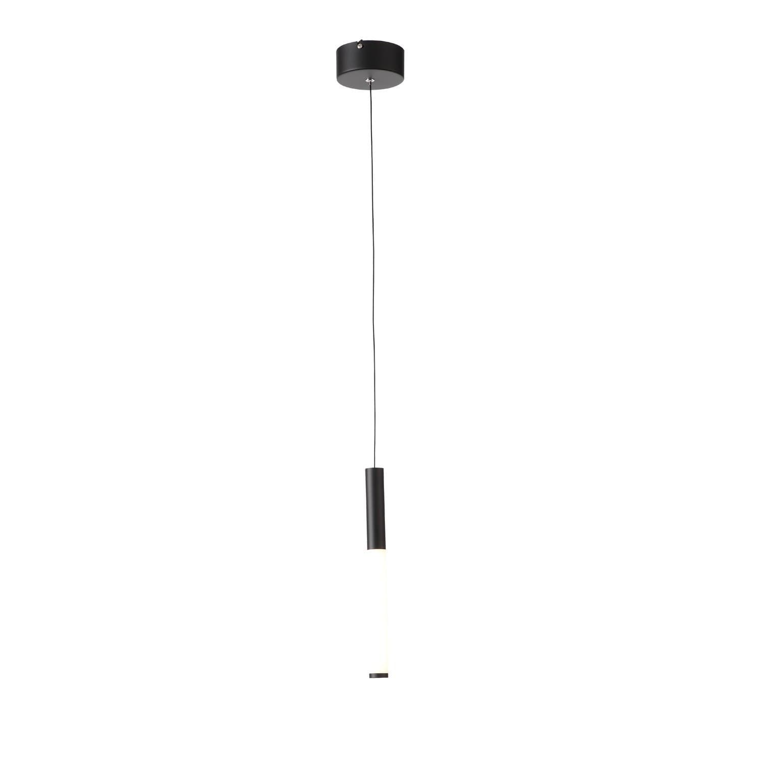 ST Luce SL1593.403.01 Светильник подвесной Черный/Белый LED 1*8W