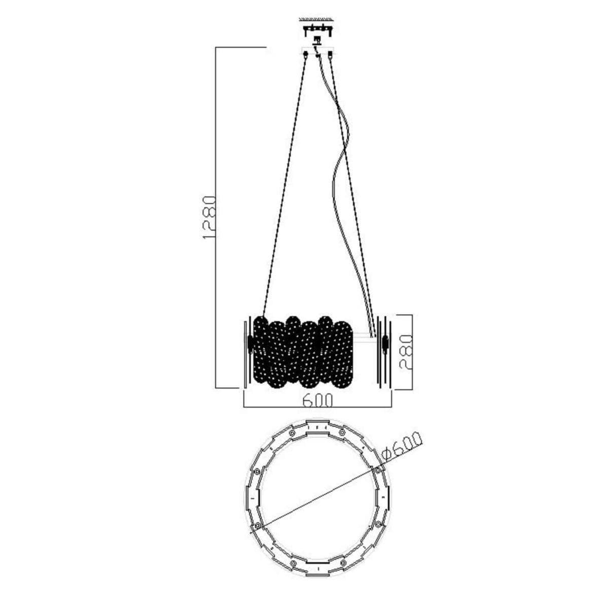 Freya Modern Латунь Подвесной светильник FR5141PL-08BS — миниатюра 8