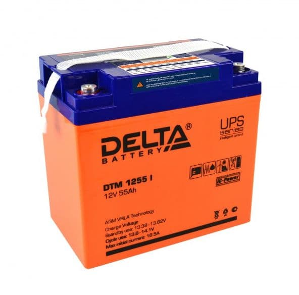Delta Аккумуляторная батарея DTM 1255 I 12В/55Ач