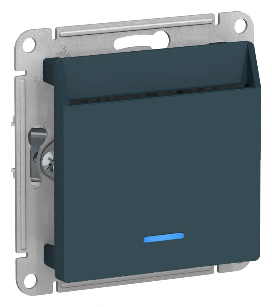 Systeme Electric AtlasDesign Изумруд Переключатель карточный с задержкой времени, механизм — миниатюра 2