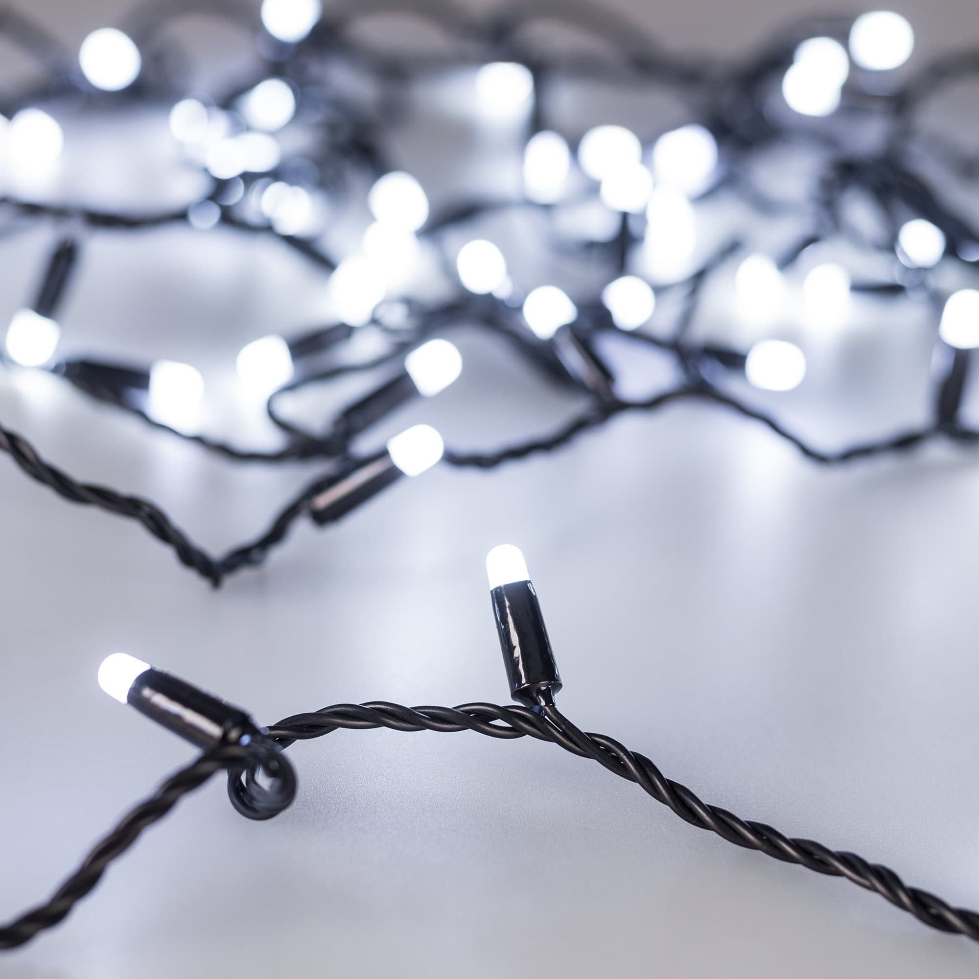 Arlight Светодиодная гирлянда ARD-STRING-CLASSIC-10000-BLACK-100LED-MILK-STD White (230V, 7W) (Ardecoled, IP65) 031206 — миниатюра 1