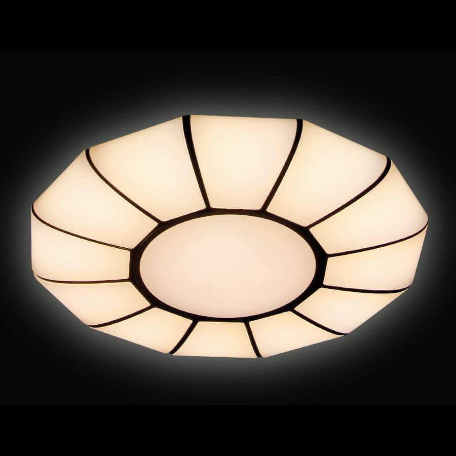 Ambrella Подвесной светодиодный светильник с пультом FP2313L WH 114W 480*480*85 (ПДУ РАДИО 2.4) FP2313L WH 114W D480 — миниатюра 4