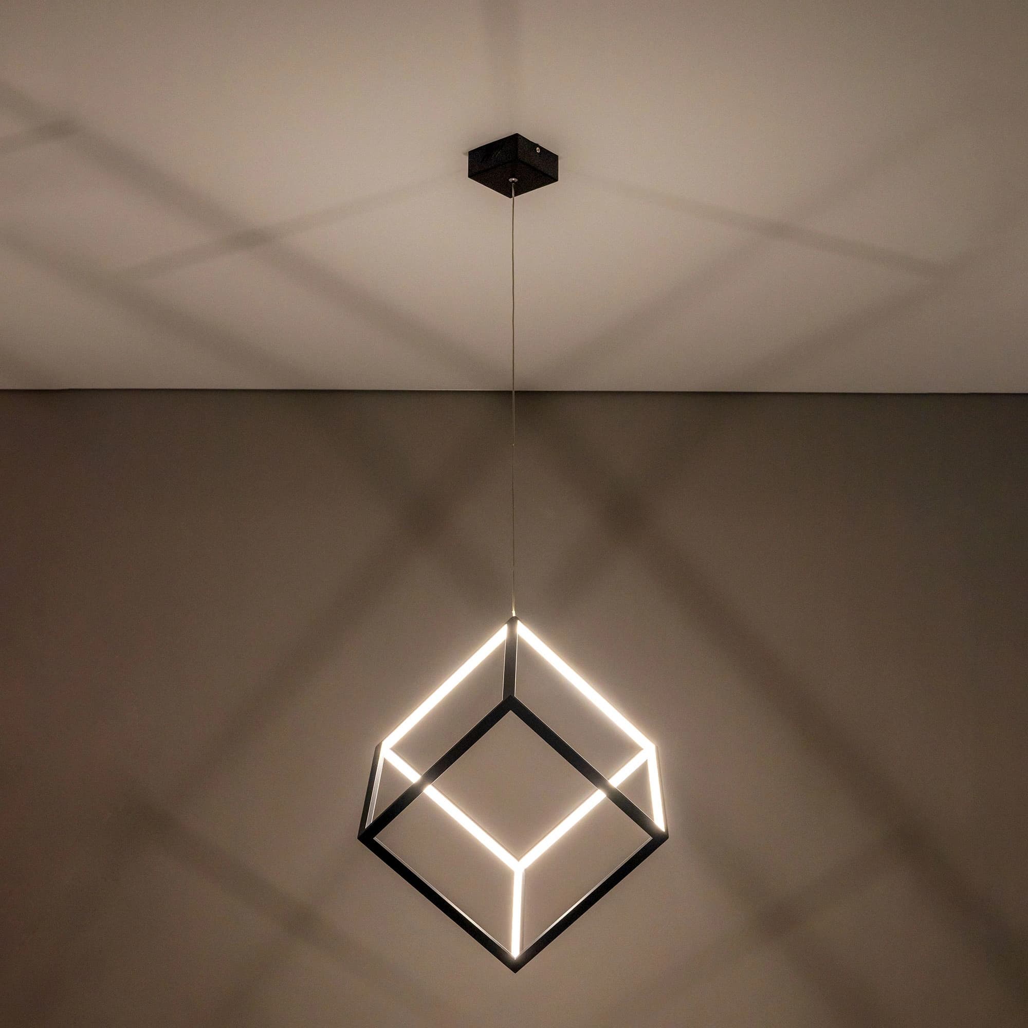 Citilux CL719301 Куб Черный Светильник Подвес, LED 40W*4000K — миниатюра 6