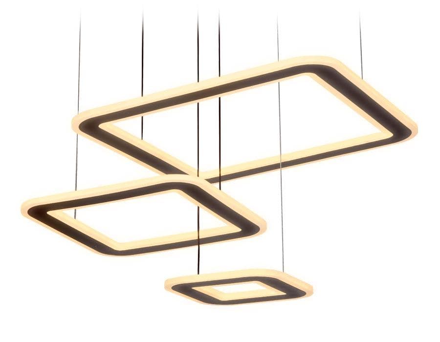 Ambrella Подвесной светодиодный светильник с пультом FA433 CF кофе 192W 630*470*590 (ПДУ РАДИО 2.4G) — миниатюра 3
