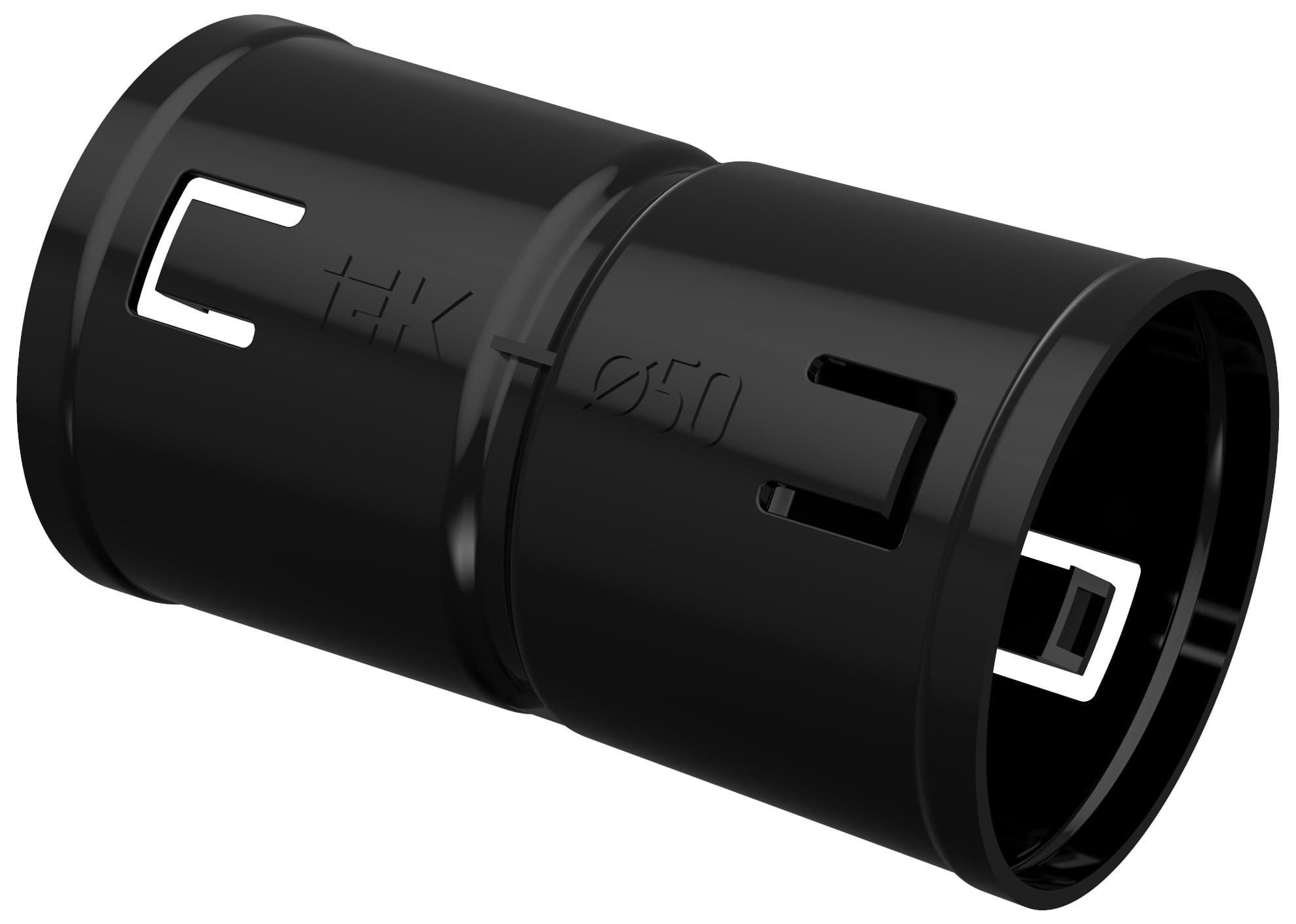 IEK ELASTA Муфта соединительная для двустенной трубы d=50мм