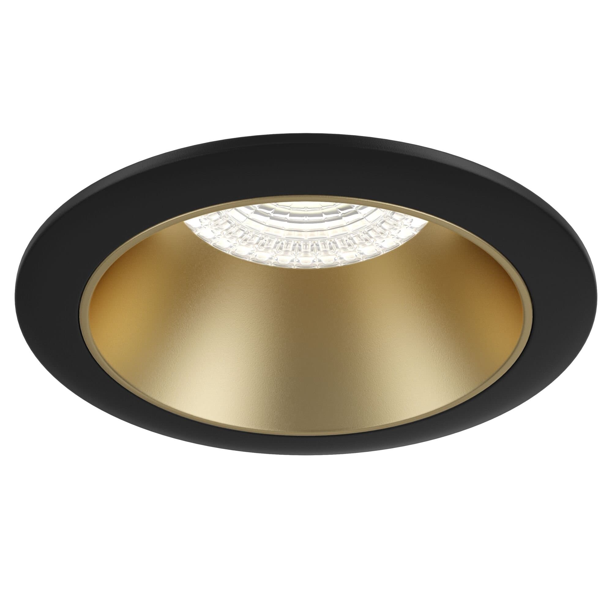 Maytoni Downlight Черный и Матовое золото Светильник встраиваемый (Набор) ( DL051-01B+DLA051-03MG) DL051-1BMG — миниатюра 2