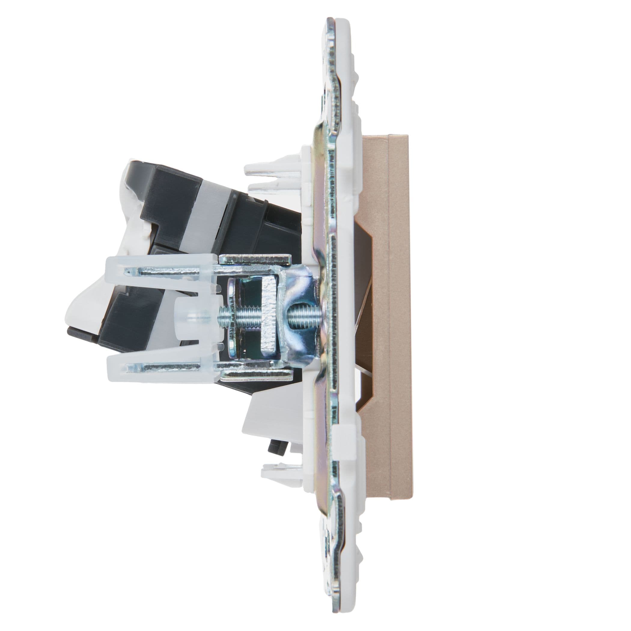 IEK SKANDY Песочный Розетка компьютерная RJ45 кат.5E SK-K01Sa — миниатюра 4