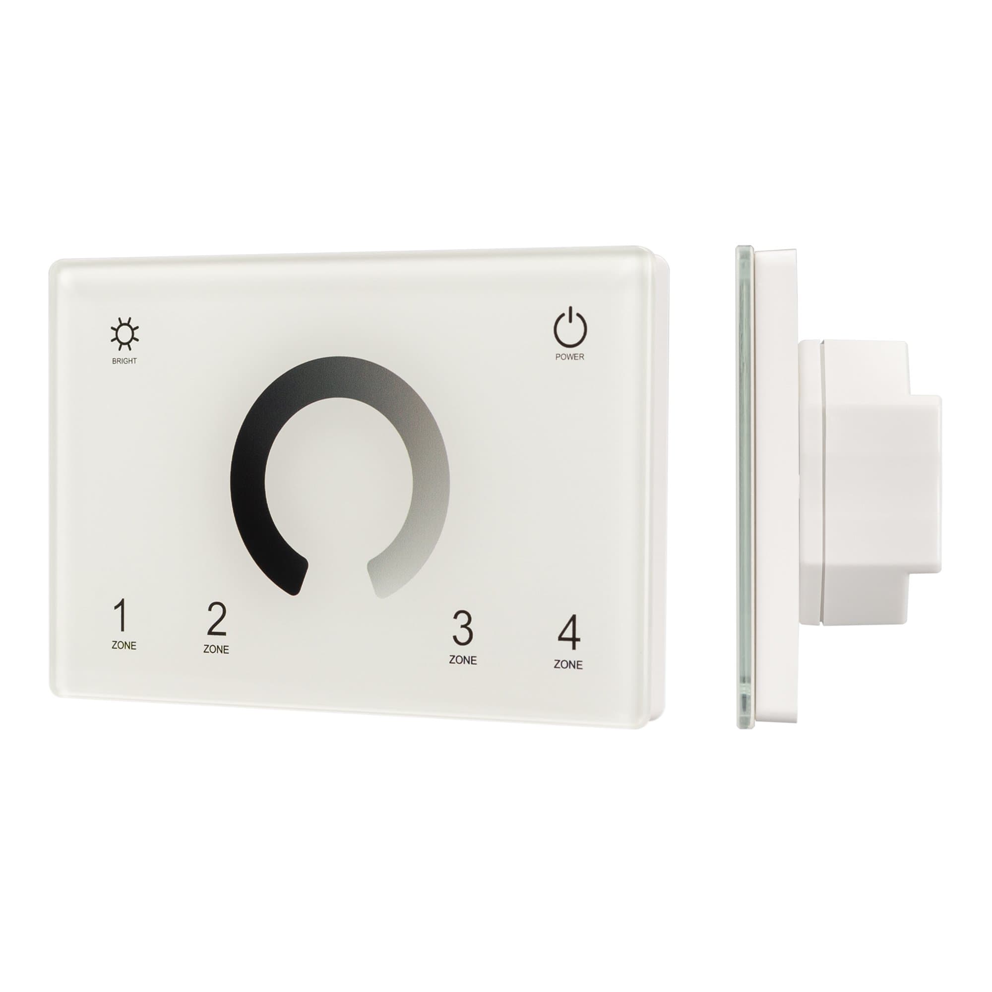 Arlight Панель Sens SMART-P79-DIM White (230V, 4 зоны, 2.4G) (IP20 Пластик, 5 лет) 028398 — миниатюра 1