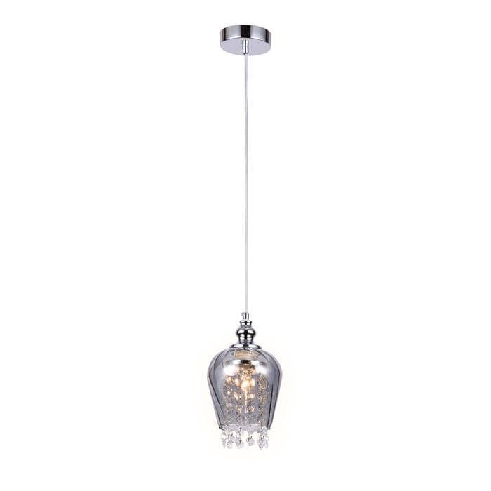Ambrella Подвесной светильник со сменной лампой TR3609 CH/SM хром/дымчатый E27 max 40W D140*1000 — миниатюра 1