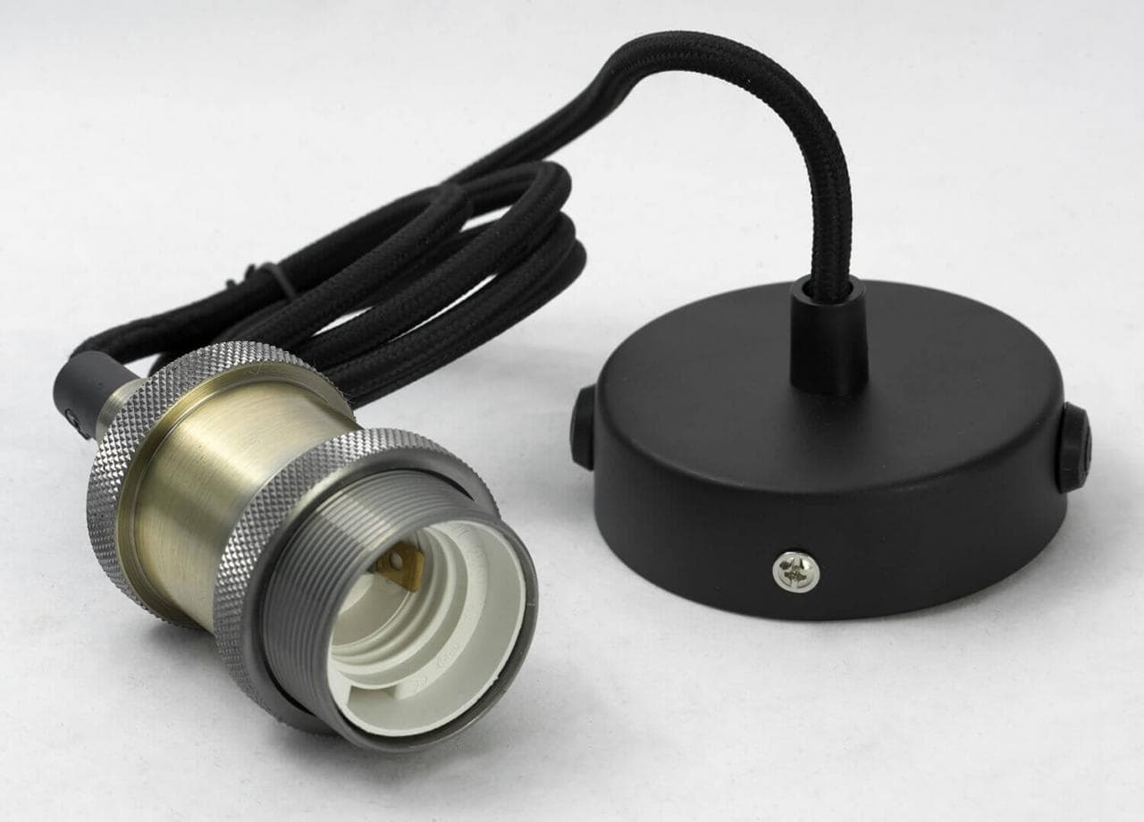 Lussole LOFT Металл Черный / бронзовый Без плафона Подвес E27 60W LSP-9888 — миниатюра 4