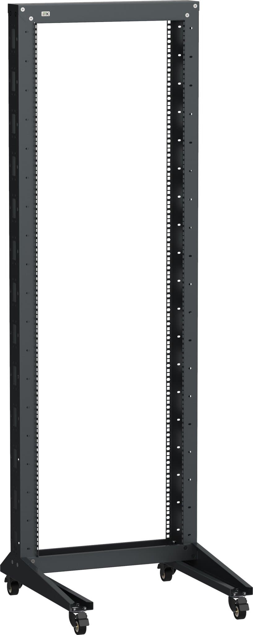 IEK LINEA F ITK Стойка 1-рамная на рол. 47U 600х600мм черная LF05-47U66-1RM