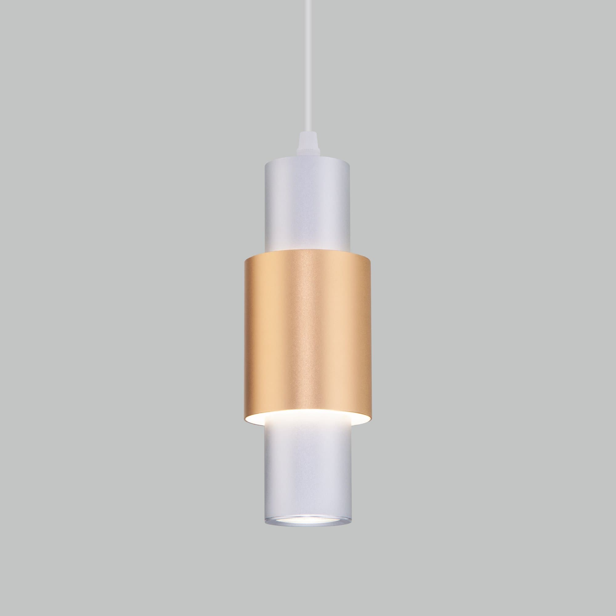 Eurosvet 50204/1 LED Светильник подвесной матовое серебро/матовое золото a051715 — миниатюра 1