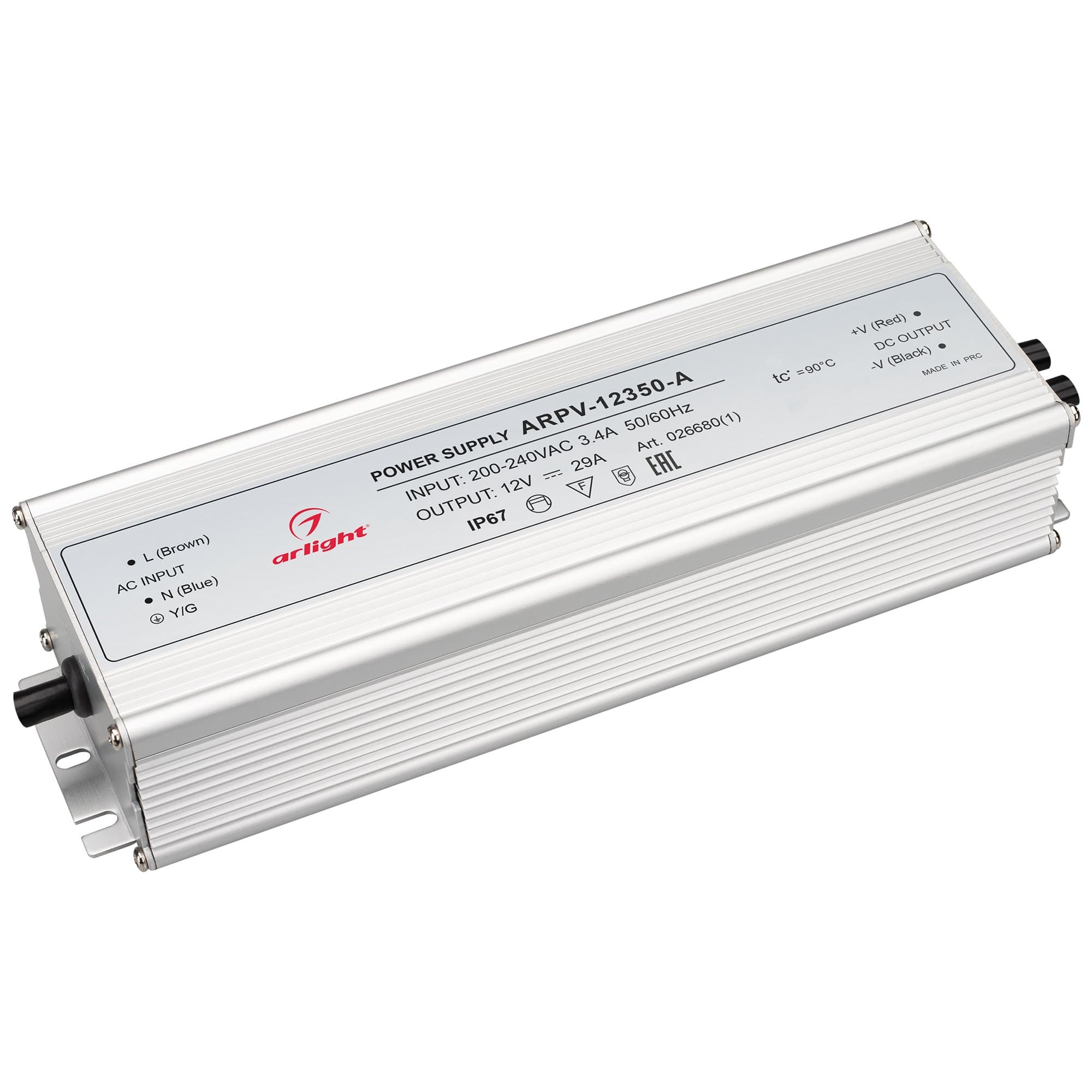 Arlight Блок питания ARPV-12350-A (12V, 29.0A, 350W) (IP67 Металл, 3 года) 026680(1)