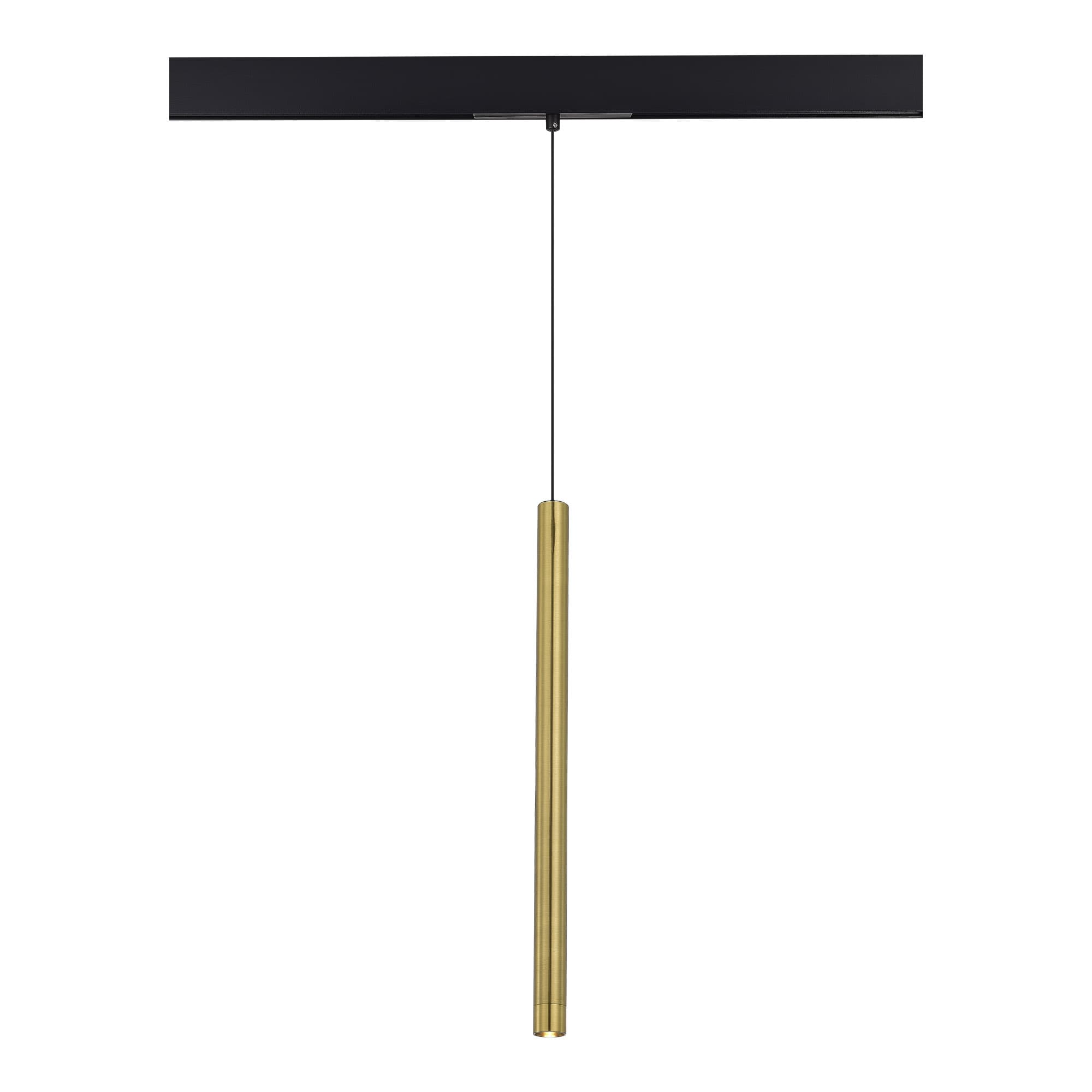 ST LUCE ST683.336.08 Магнитный трековый светильник Золотистый LED 1*8W 3000K 450Lm Ra90 24° IP20 D30xH500 48V