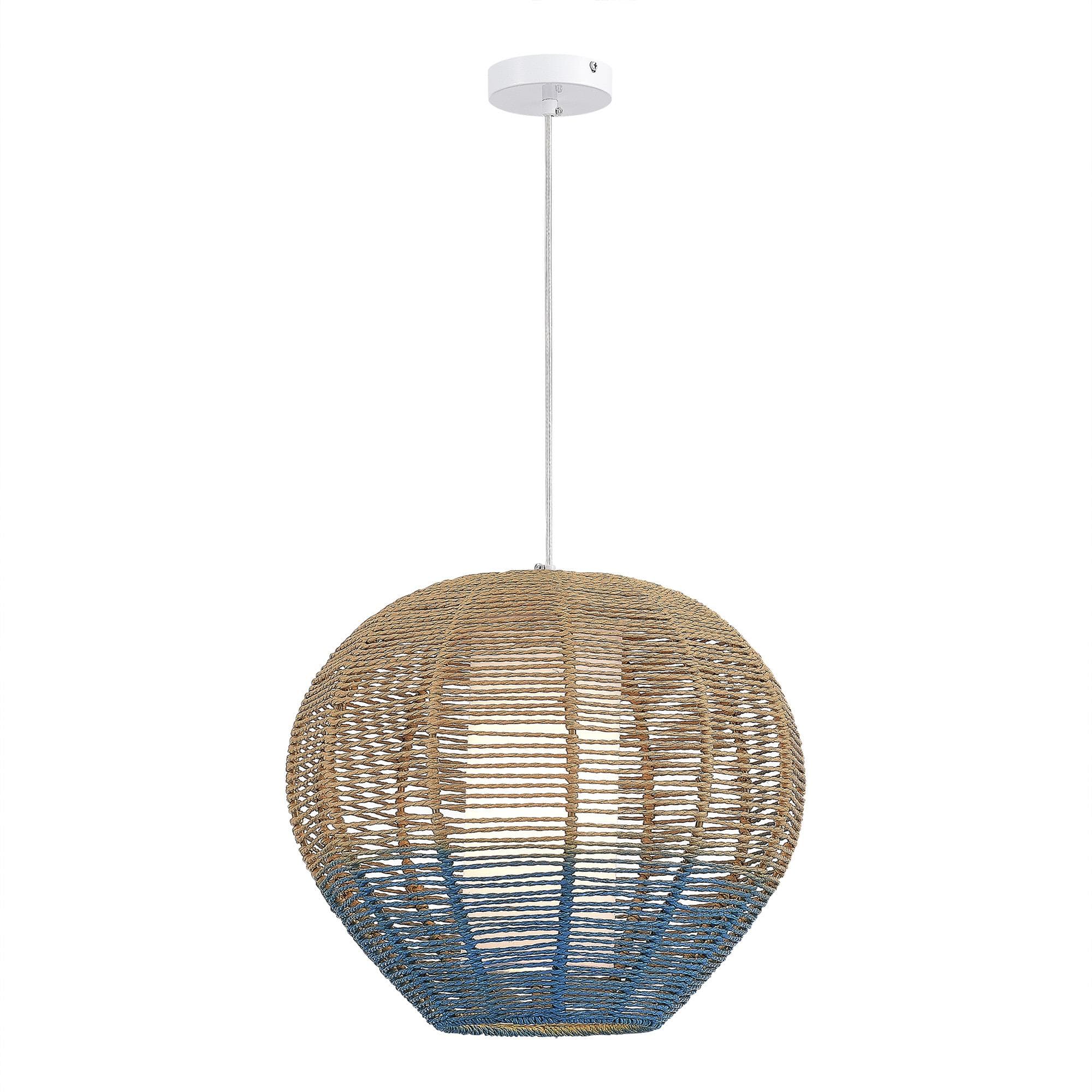 ST LUCE SL1514.513.01 Светильник подвесной Белый/Бежевый,Синий E27 1*40W