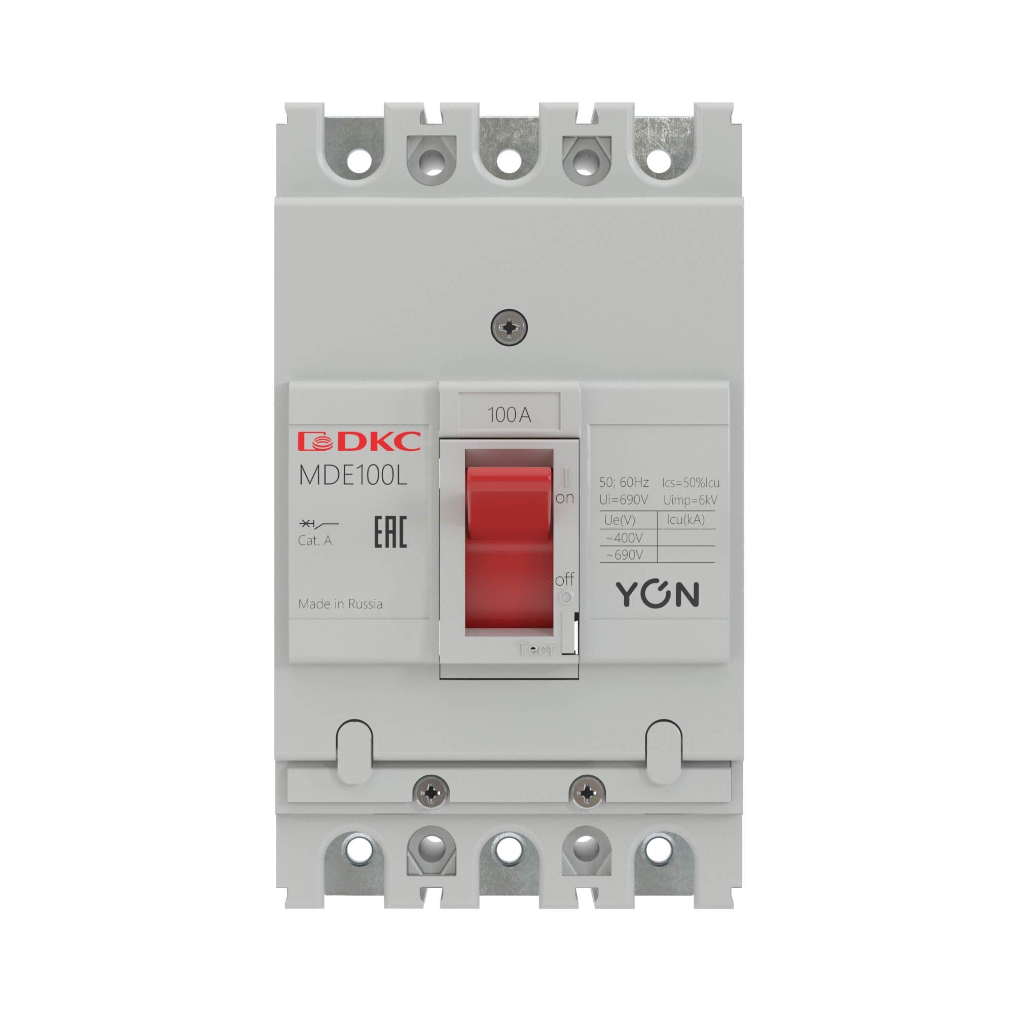 DKC YON pro Автоматический выключатель MDE100N050 3P 50А 20kA — миниатюра 2
