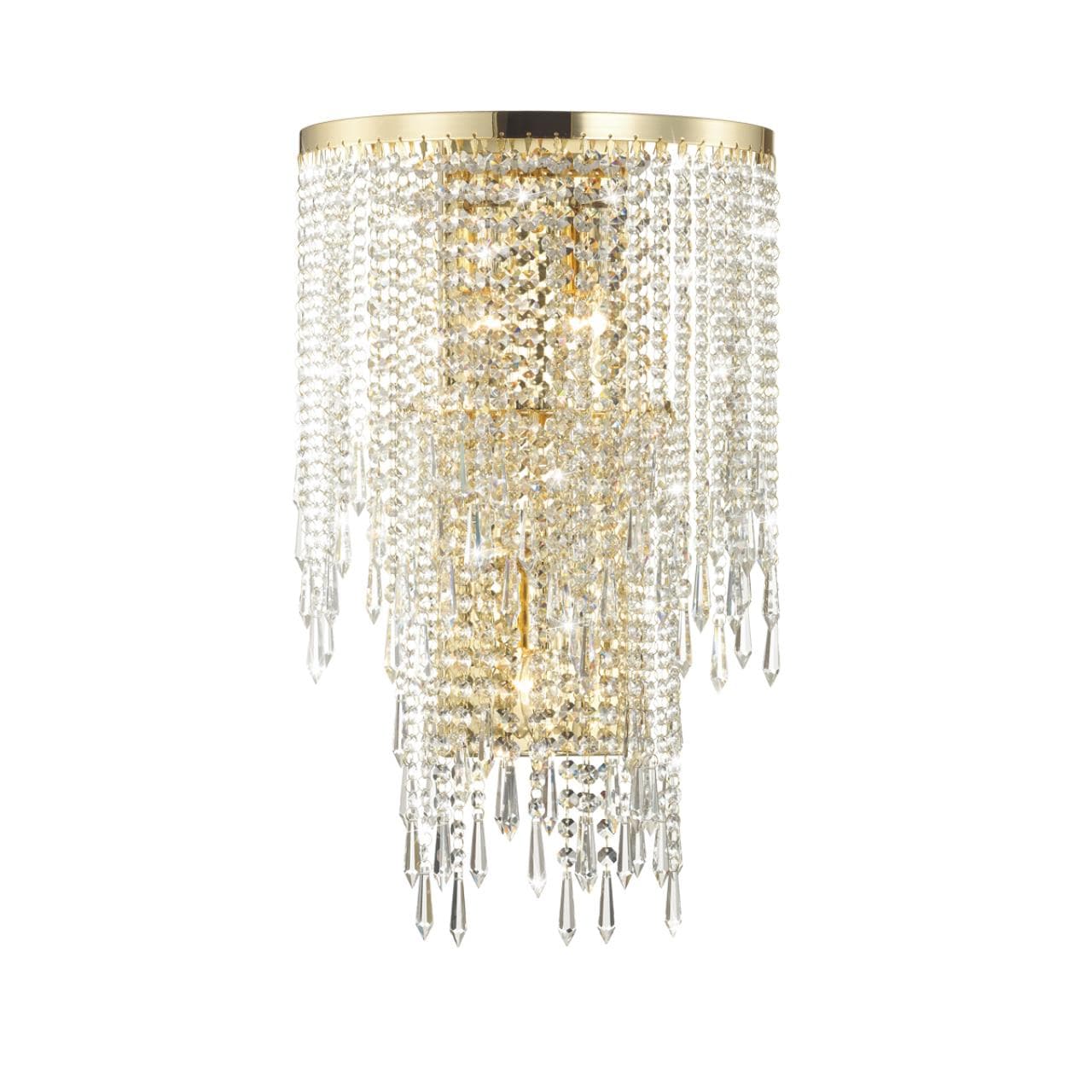 Odeon Light 5028/3W MODERN ODL23 431 золотой/прозрачный металл/хрусталь Бра E14 3*40W CHOKKA — миниатюра 1