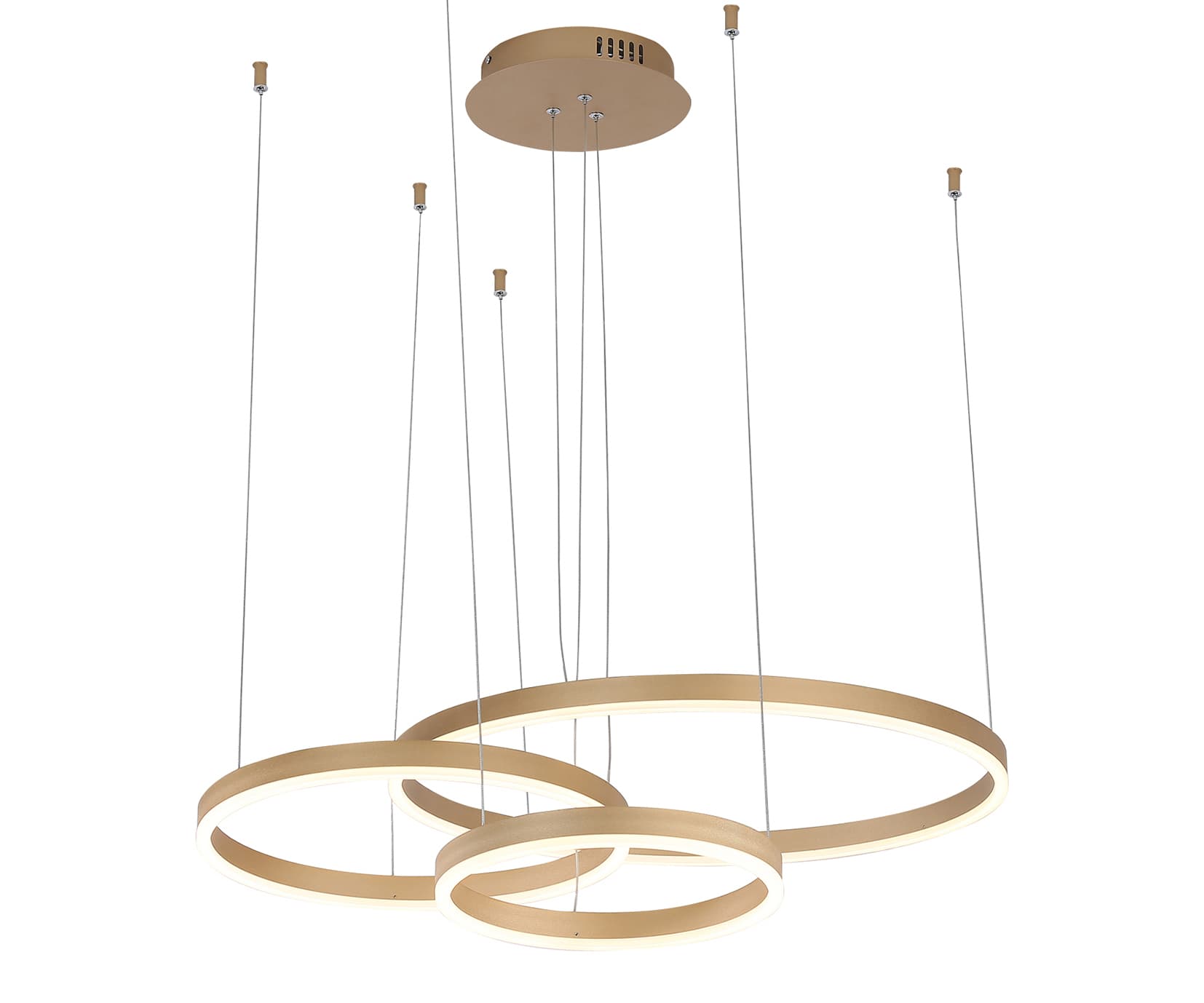Kink Light 08223M,33S(3000K) Подвес Тор матовое золото d60+40+30 h150 Led 80W (3000K)