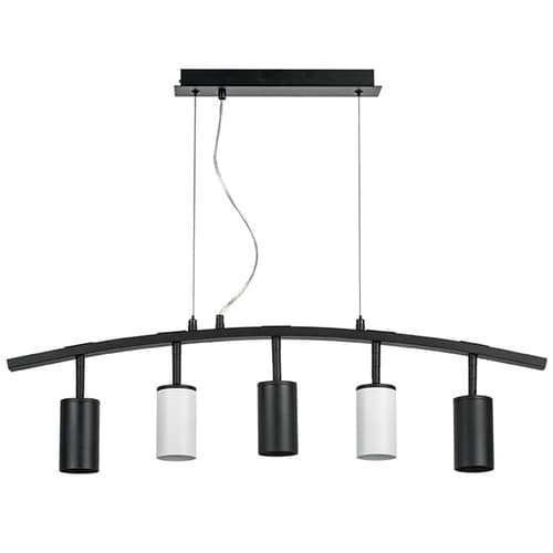 Lightstar LR735373362 Люстра RULLO 5х50W GU10 ЧЕРНЫЙ/БЕЛЫЙ (571735+214437-3+214436-2), шт
