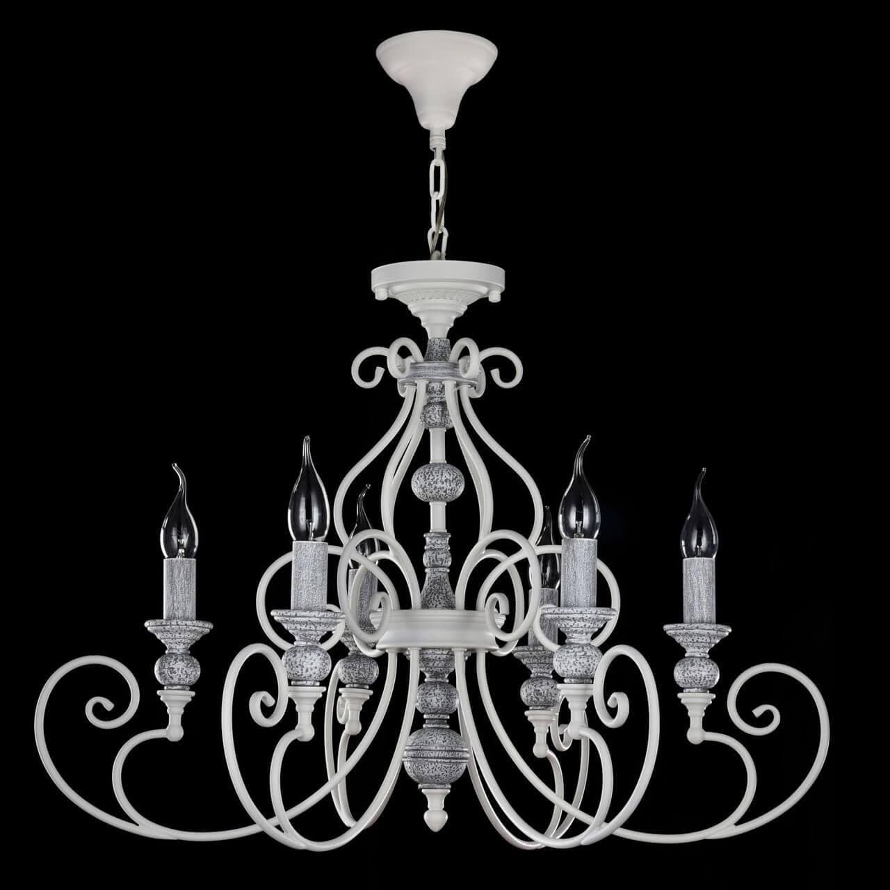 Maytoni Elegant Karina Белый Люстра 6xE14 60W ARM631-PL-06-W — миниатюра 9