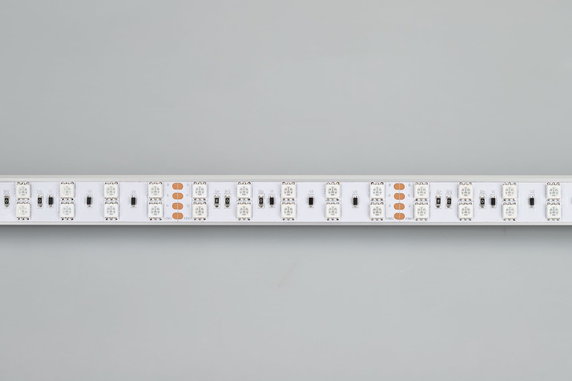 Arlight Светодиодная лента RT 2-5000 36V RGB 2X2 (5060, 600 LED, LUX) (26 Вт/м, IP20) 015080 — миниатюра 5