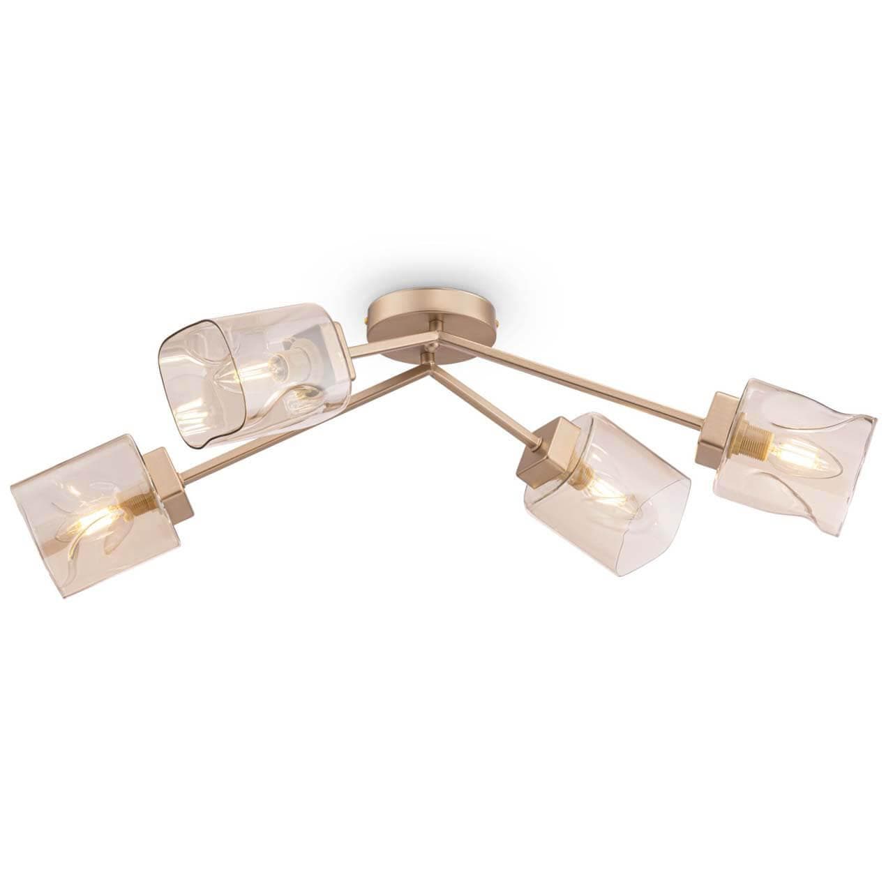 Freya Modern Isabella Матовое Золото Потолочный светильник FR5095CL-04G — миниатюра 1
