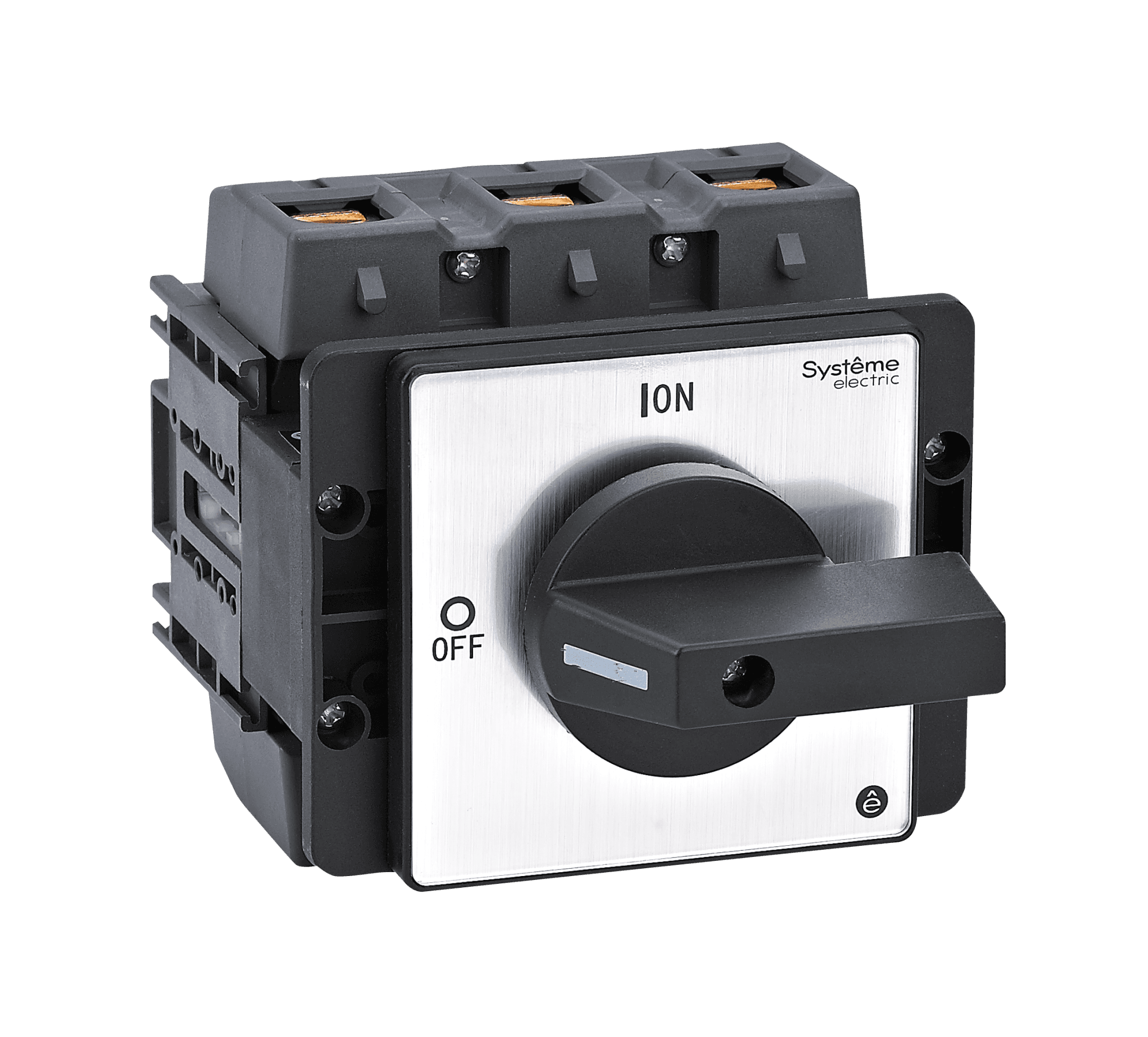Systeme Electric Выключатель-разъединитель 3P 175A IP20 с чёрной рукояткой на дверцу 4 винтами