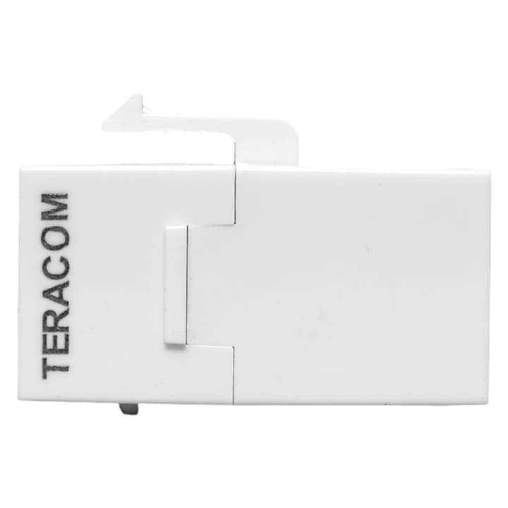 EKF Адаптер проходной TERACOM Cat.5E неэкранированный RJ45-RJ45 тип Keystone белый — миниатюра 3