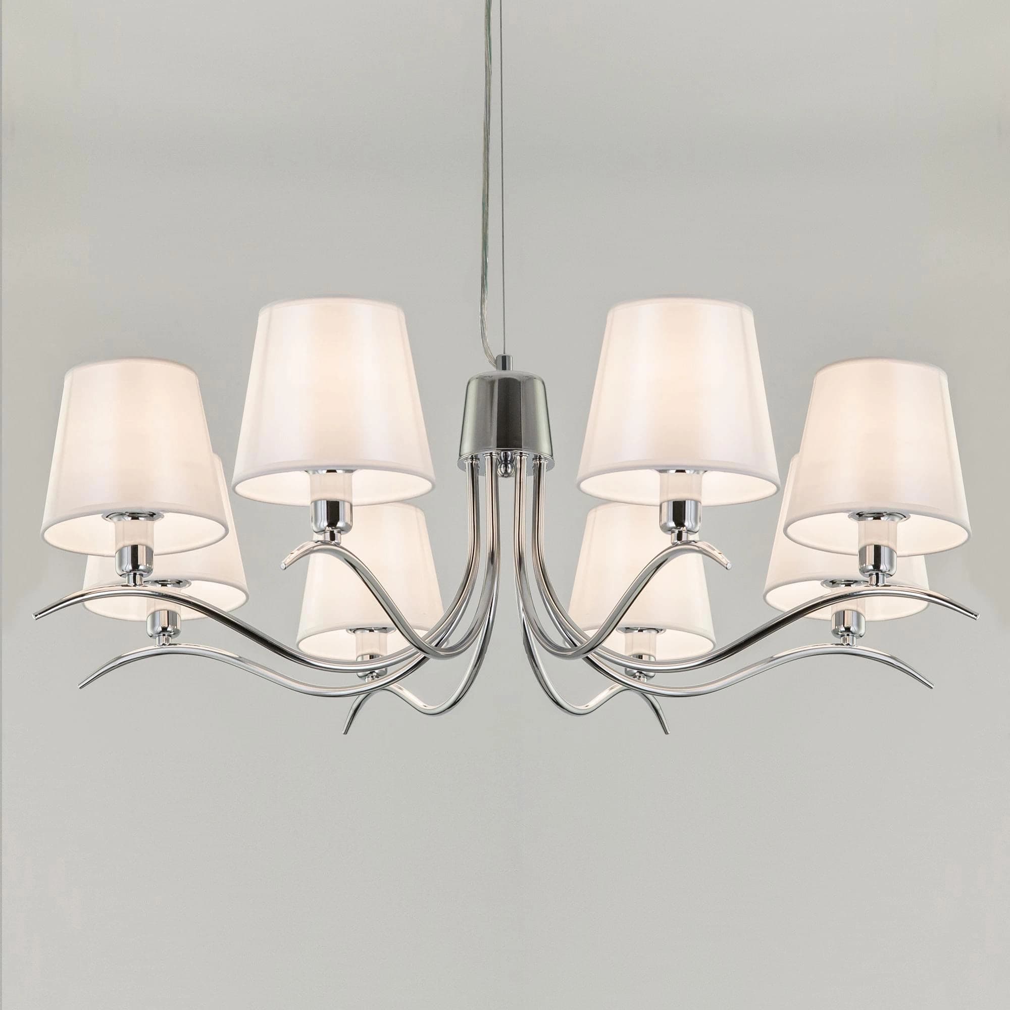 Citilux CL439181 Эмма Хром+Белый Светильник Люстра — миниатюра 2