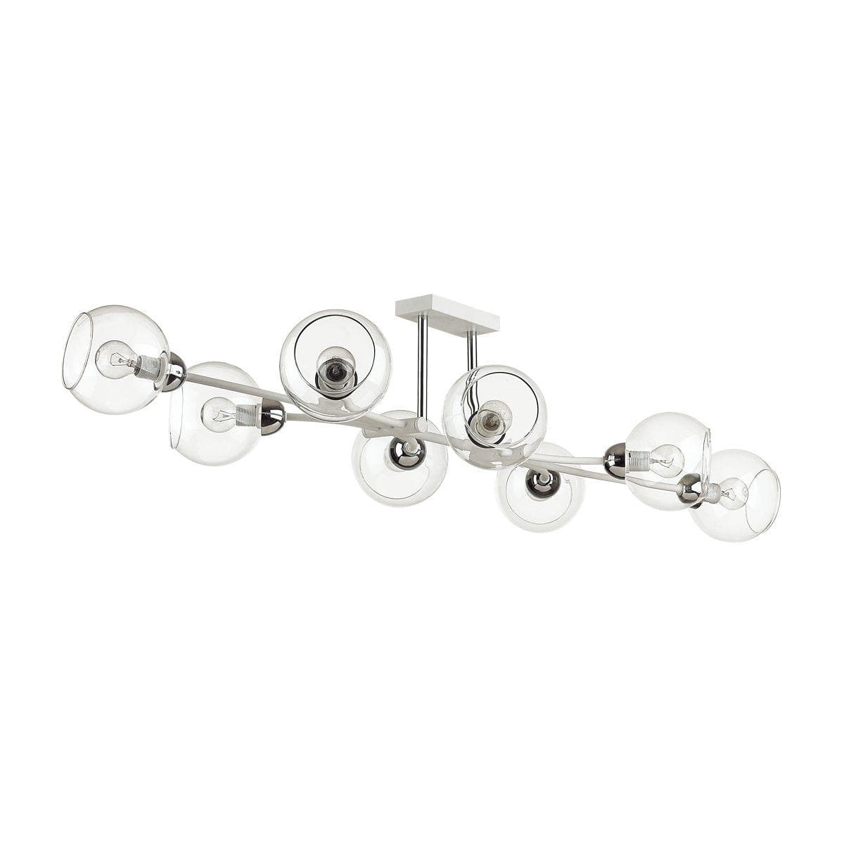 Lumion 4517/8C MODERNI LN21 165 белый, хром Люстра потолочная E14 8*40W 220V ALANA — миниатюра 3