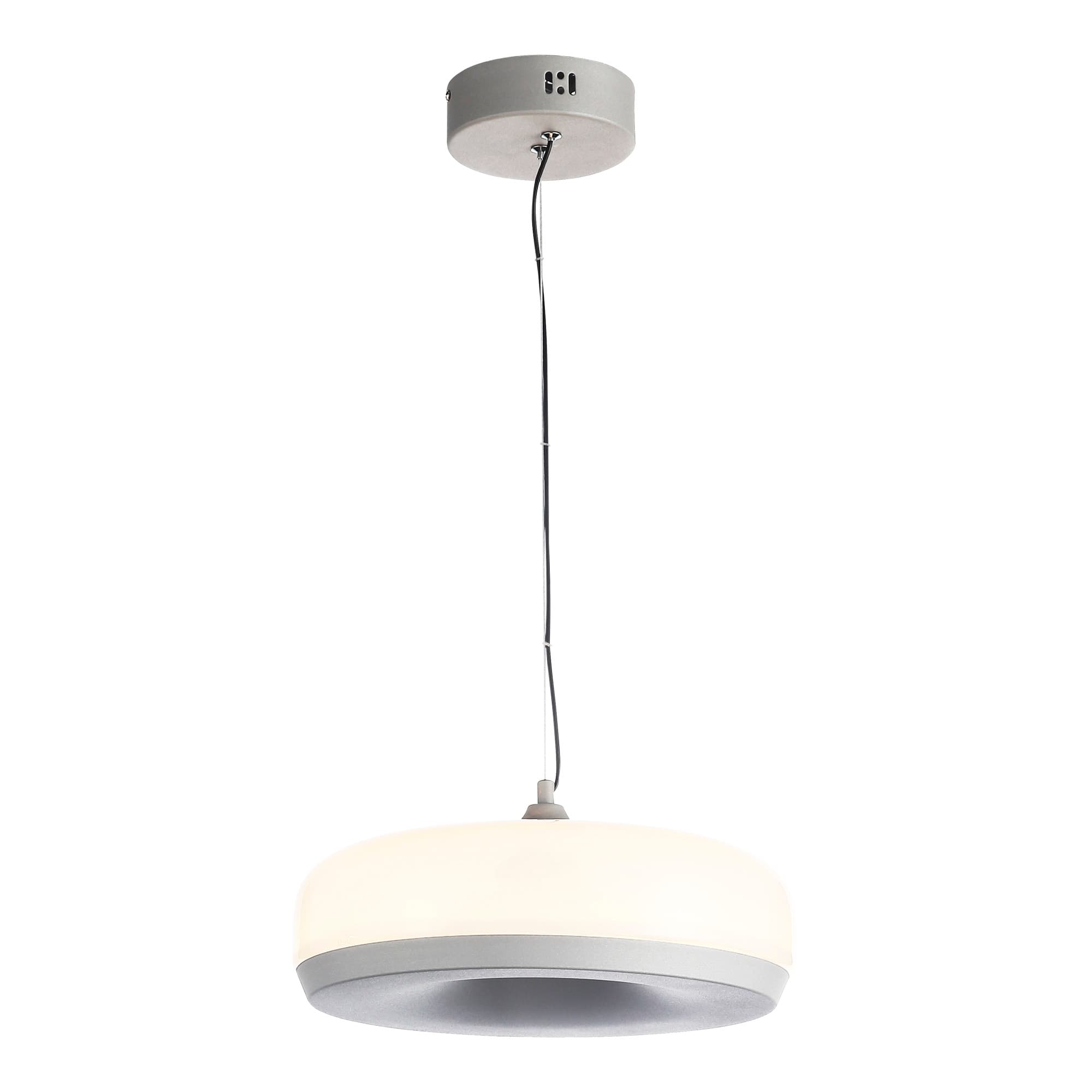 ST LUCE SL6014.503.01 Светильник подвесной Серый/Молочный LED 1*42W 3000K