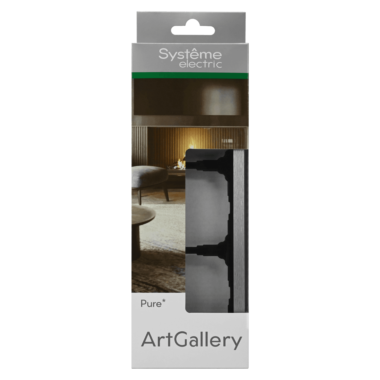 Systeme Electric ArtGallery Pure Металл Алюминий Рамка 3-ая — миниатюра 5