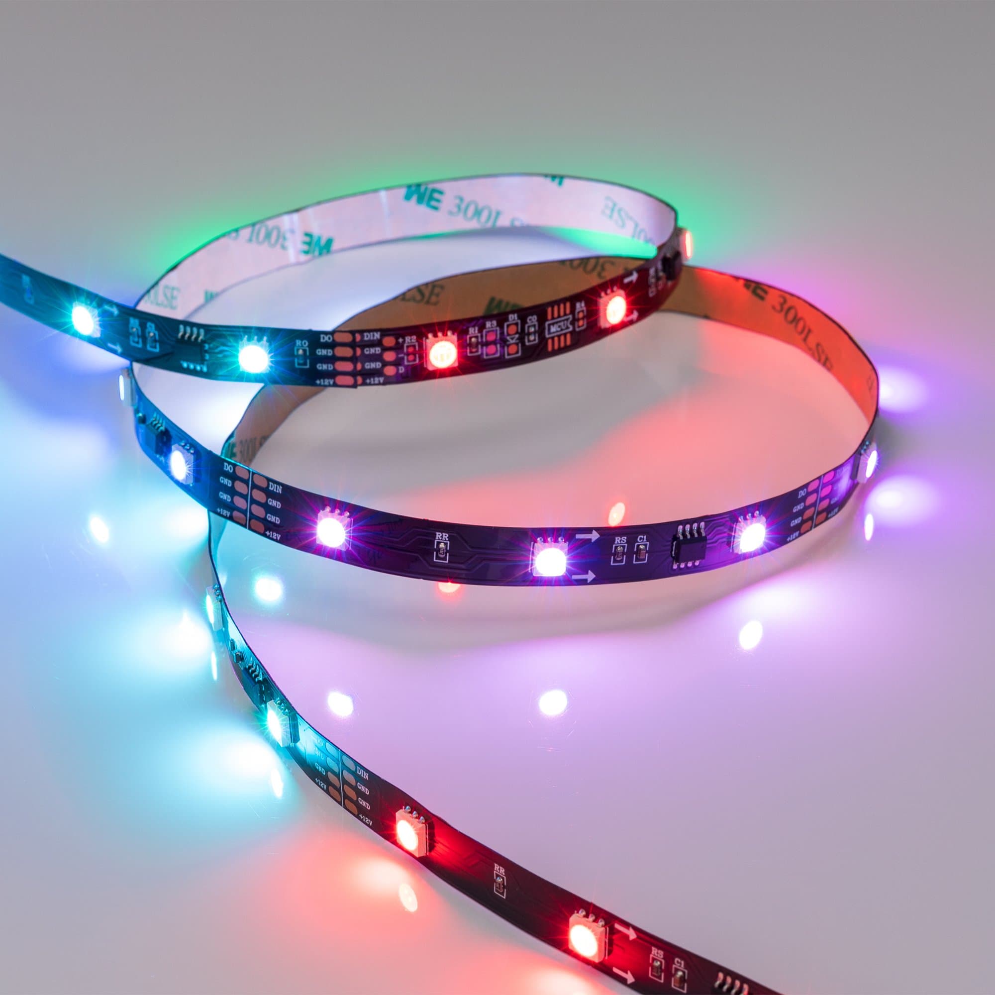 Arlight Светодиодная лента SPI-5000-5060-30 12V Cx3 RGB-Auto (Black 10mm, 6.5W/m, IP20) (Открытый, IP20) 024599(1) — миниатюра 3