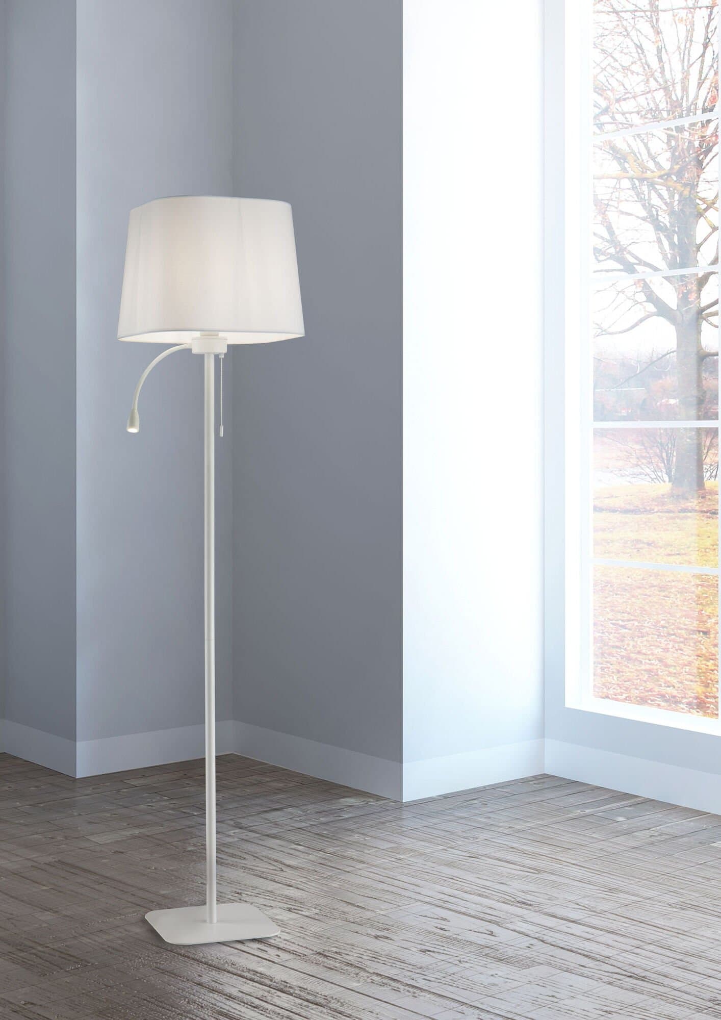 Maytoni Table & Floor Farel Белый Торшер E27 60W Z001FL-L3W-1W — миниатюра 5