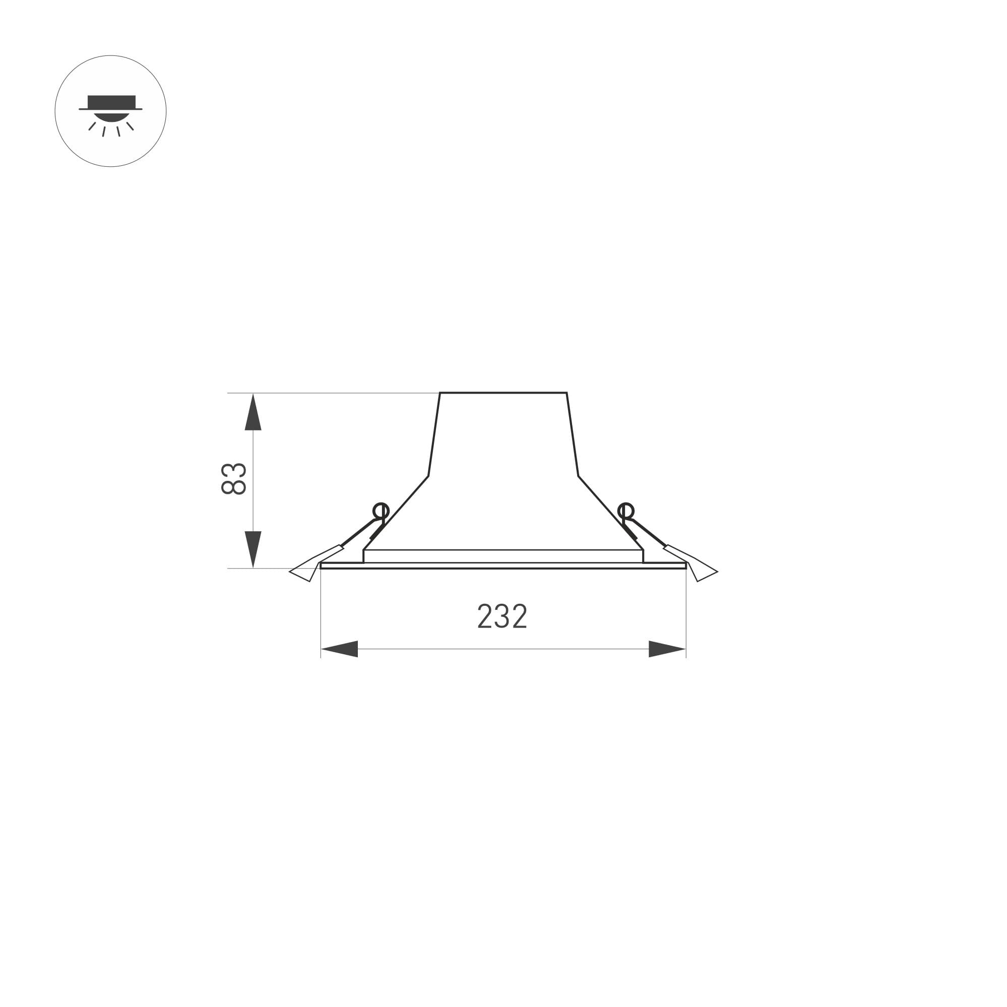 Arlight Светильник IM-STORM-R230-28W Day4000-MIX (WH, 80 deg, 230V) (IP20 Металл, 3 года) 032434 — миниатюра 5