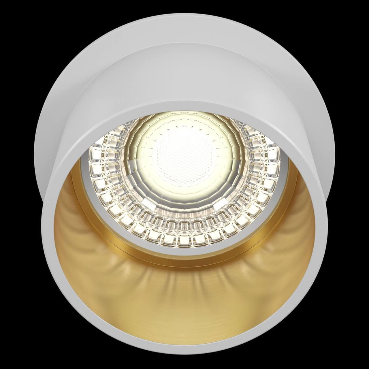 Maytoni Downlight Reif Белый с Золотом Встраиваемый светильник DL050-01WG — миниатюра 8
