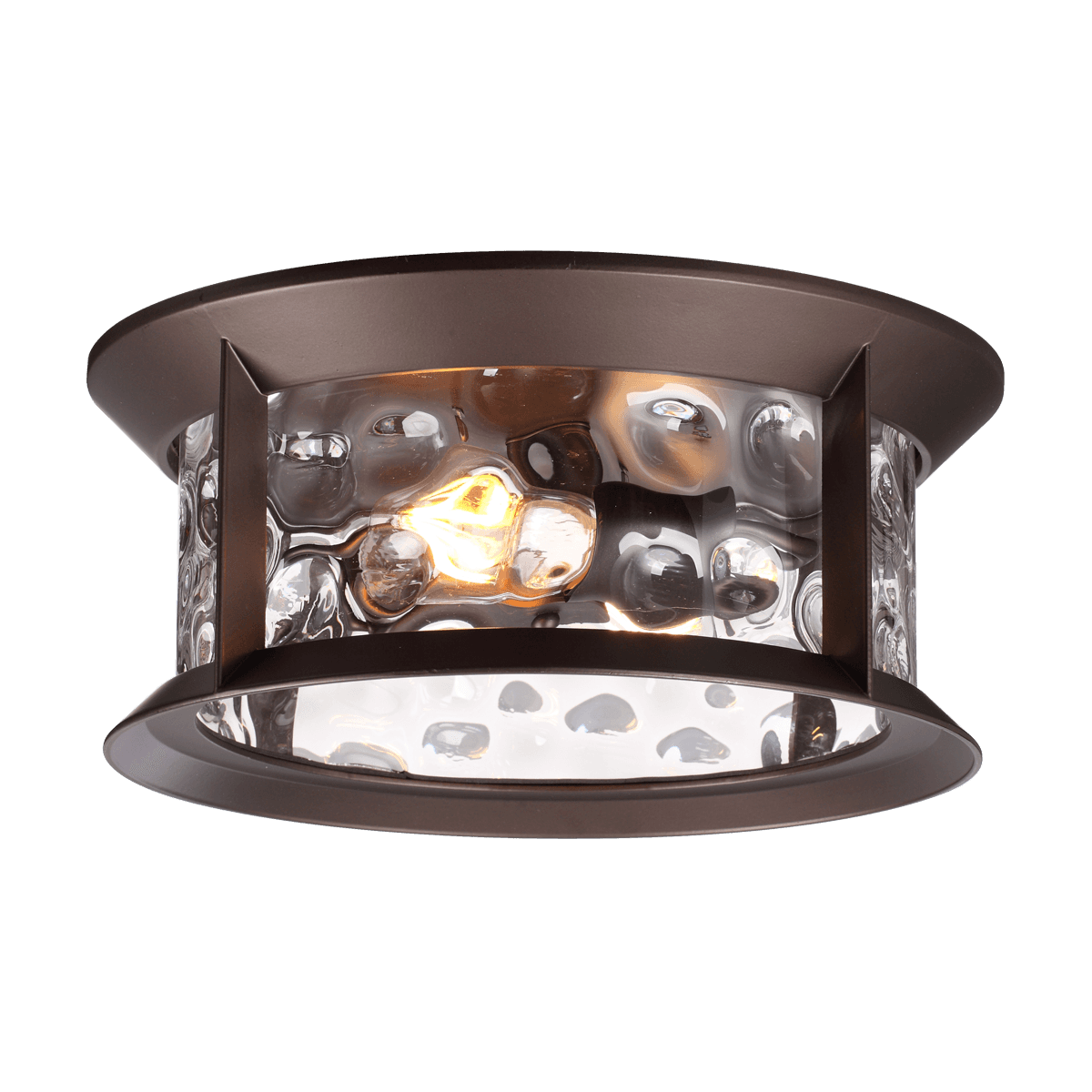 Odeon Light 4961/2C NATURE ODL22 577темно-коричневый/стекло Ландшафтный потолочный светильник E27 2*60W IP44 MAVRET — миниатюра 2