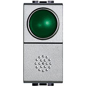 BT Кнопка 10А, 1P-NО + индикатор с зелёным рассеивателем NT4038V