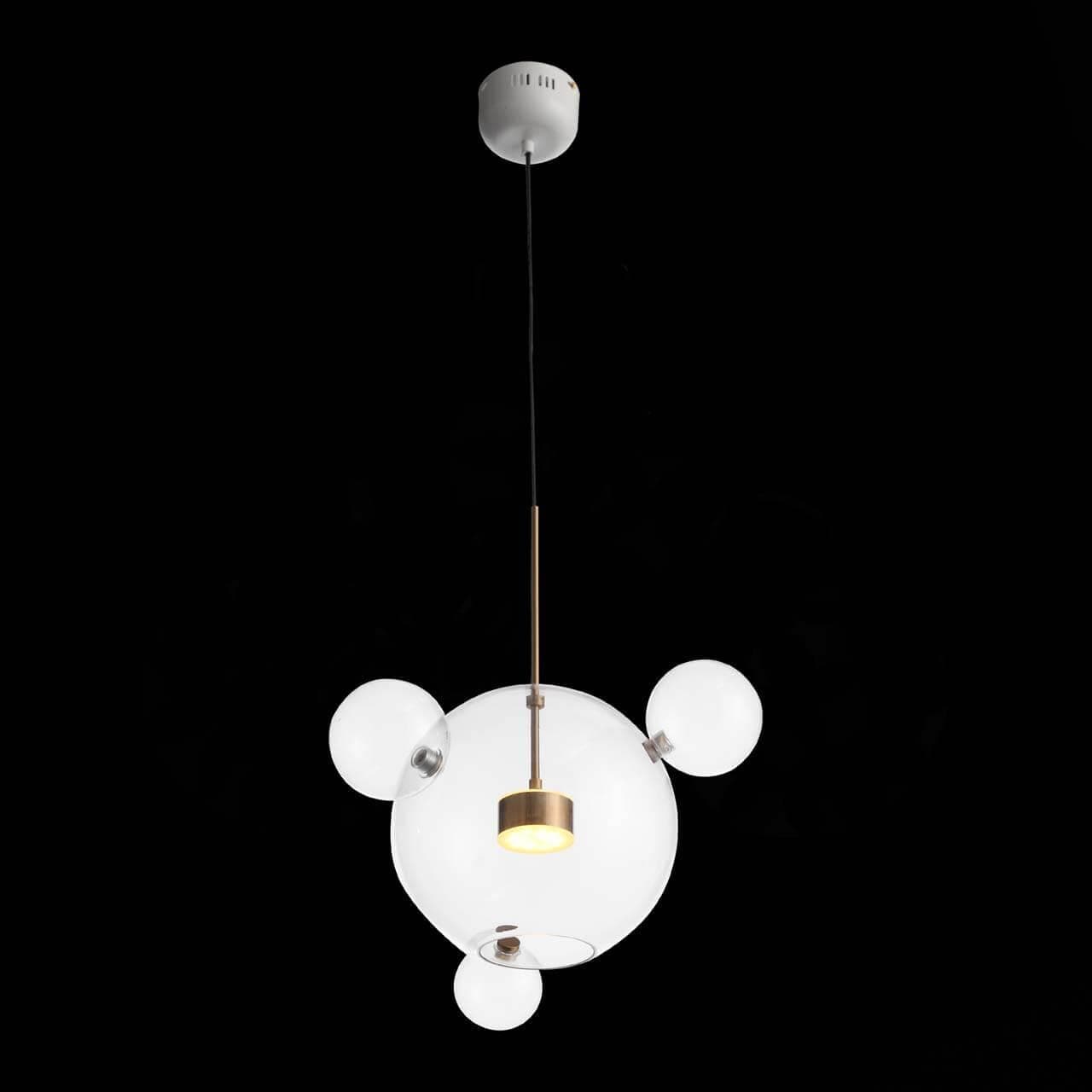 ST Luce SL1133.203.01 Светильник подвесной Белый, Золото/Прозрачный LED 1*14W — миниатюра 4