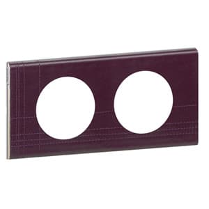Legrand Celiane2 Кожа пурпур Рамка 2-я (2+2 мод) 069442 — миниатюра 2