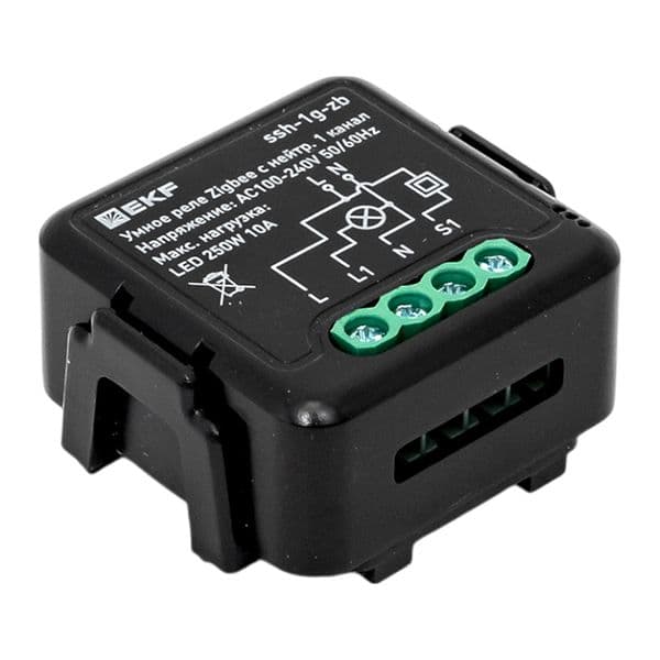 EKF Умное реле в подрозетник 1-канальное с нейтралью Zigbee Connect Select — миниатюра 8