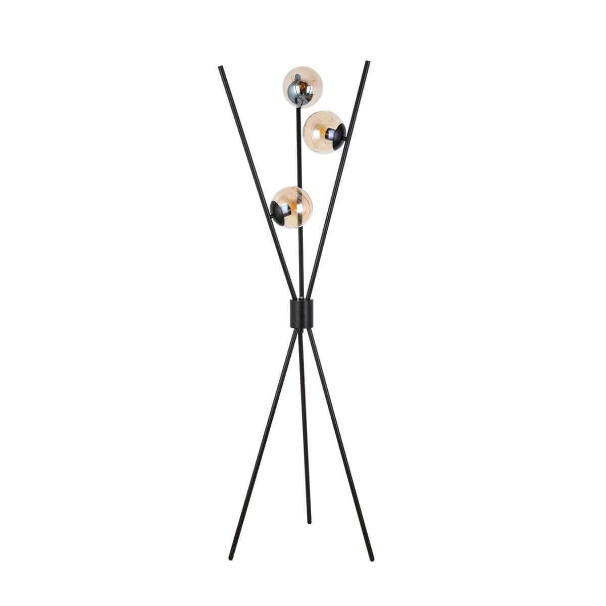ST Luce SL549.505.03 Торшер Черный/Коньячный E27 3*40W — миниатюра 1