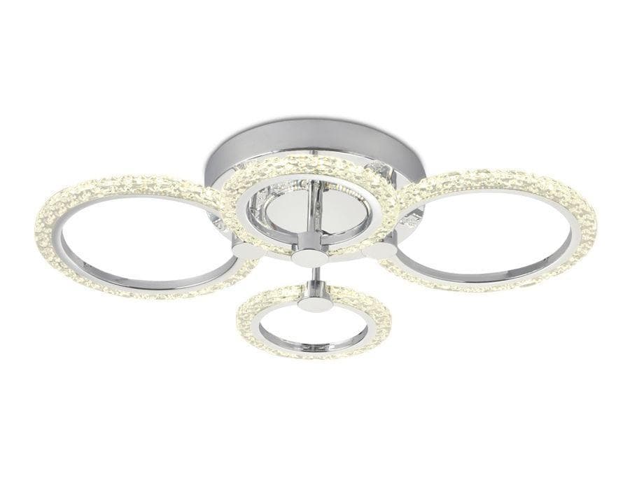 Ambrella Потолочный светодиодный светильник с пультом FA412/4 CH хром 60W 620*440*120 (ПДУ РАДИО 2.4) — миниатюра 1