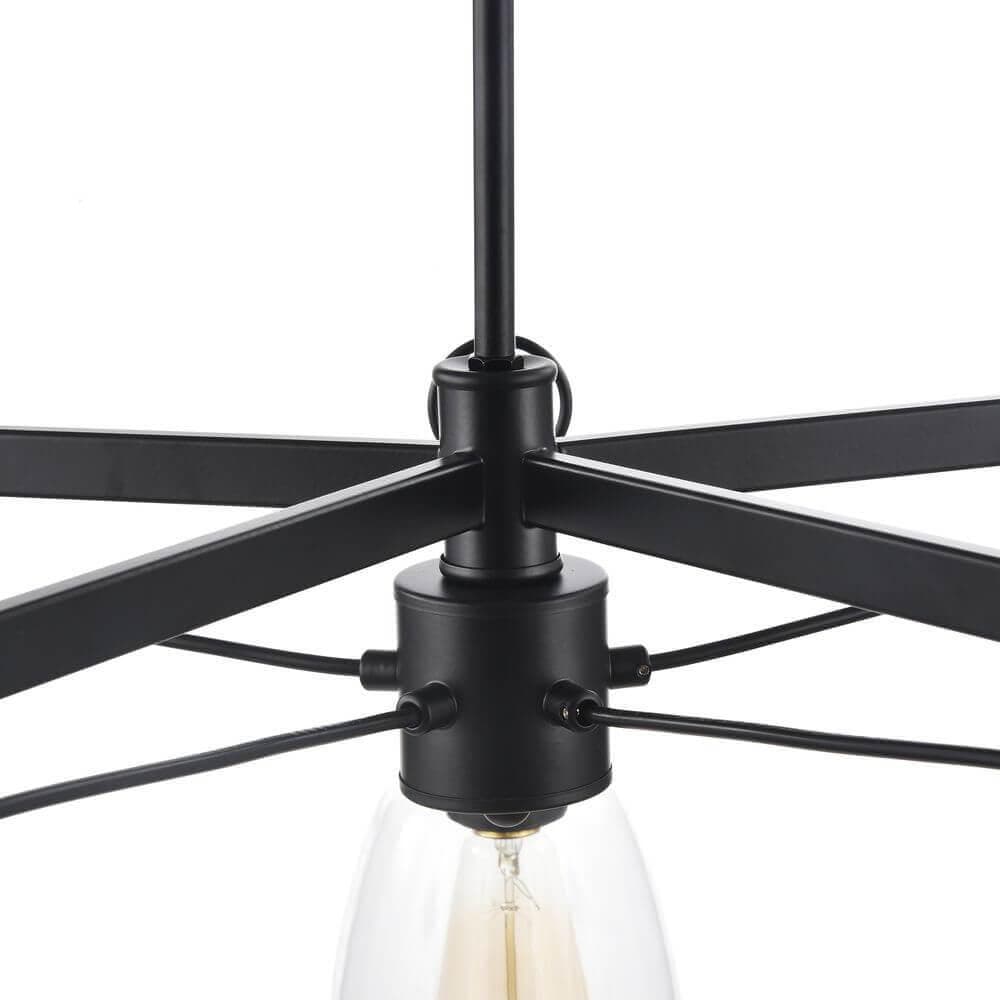 Freya Loft Louise Черный Люстра E27 60W FR4167-PL-05-BL — миниатюра 8