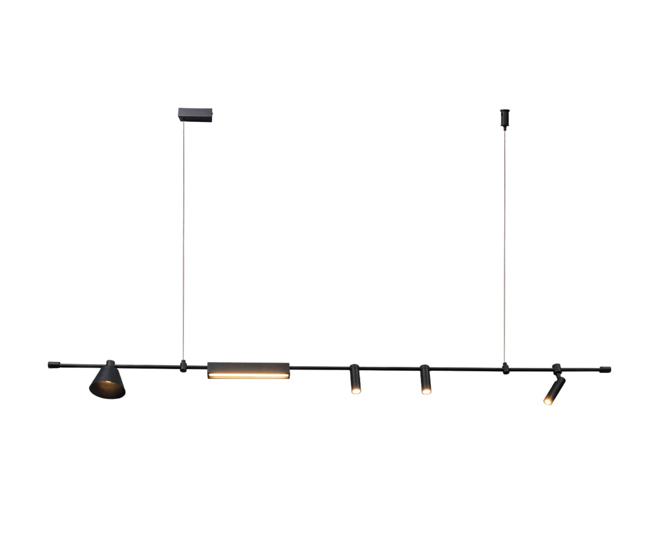 Kink Light 07616-180L,19 Подвес Ристо черный w180*12 h160 Led 25W (4000K)