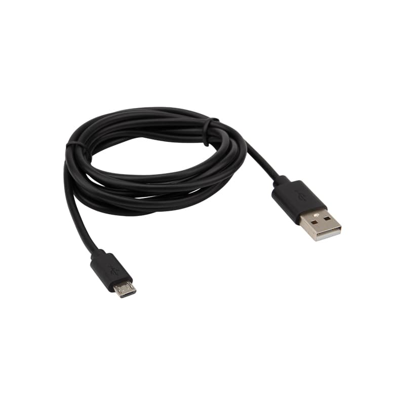 Шнур micro USB (male) - USB-A (male) 1.8M черный Rexant 18-1164-2 — миниатюра 1