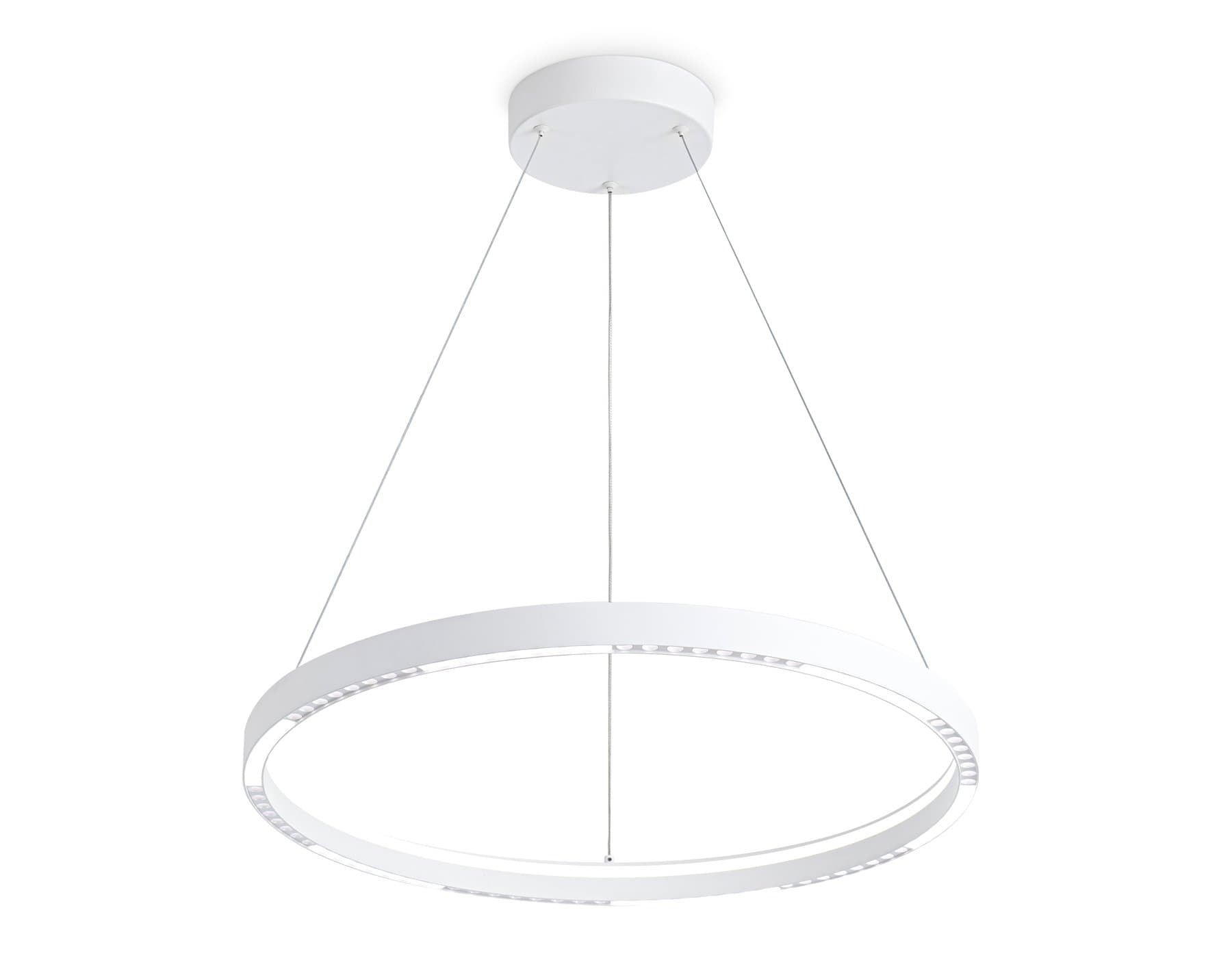 Ambrella Светильник подвесной светодиодный FL5851 WH белый 35W 3000K/4200K/6400K D600*600 (без ПДУ) — миниатюра 2