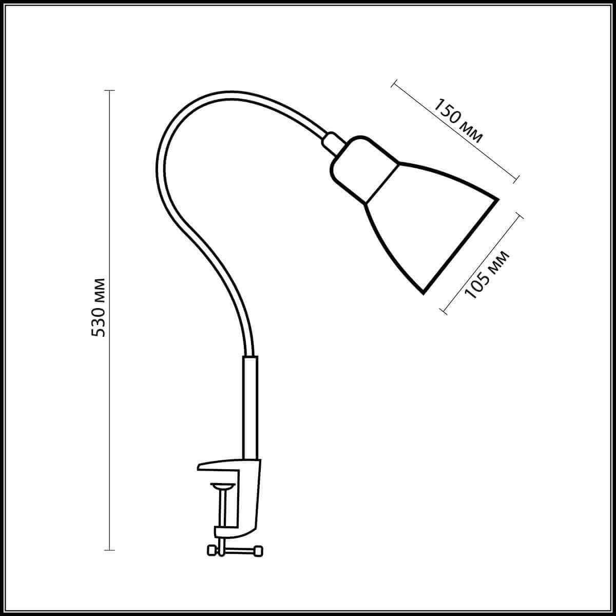 Odeon Light 1997/1T ODL11 833 серый металлик Н/лампа  E27 60W 220V COSTA — миниатюра 3