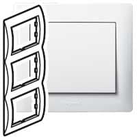 Legrand Galea Life Белый Рамка 3-я, вертикальная 771007 — миниатюра 2